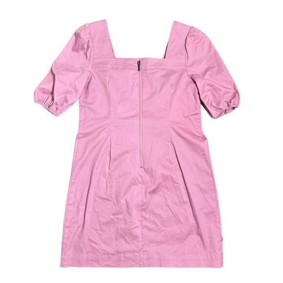 LDT Alice Puff Sleeve Dress in Dusty Rose Women’s Size 4 Square Neckline - Picture 4 of 10